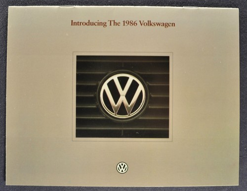 1986 volkswagen brochure golf - volkswagen,